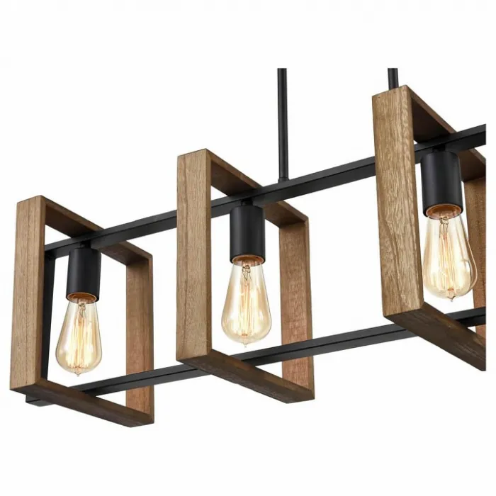 Подвесной светильник Vele Luce Bastion 742 VL6112P04 Цвет арматуры черный Цвет плафонов черный от ImperiumLoft