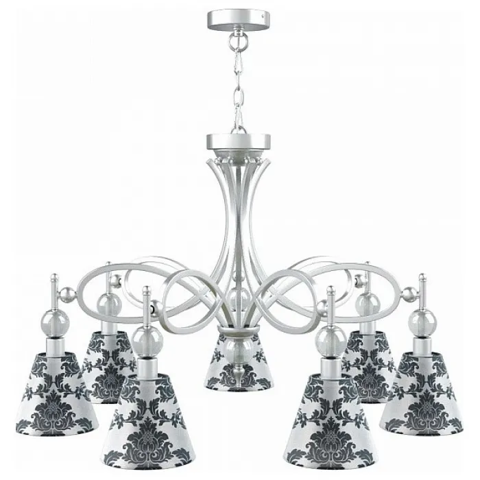 Подвесная люстра Lamp4You Eclectic 14 M2-07-CR-LMP-O-2 Цвет арматуры хром Цвет плафонов черно-белый от ImperiumLoft