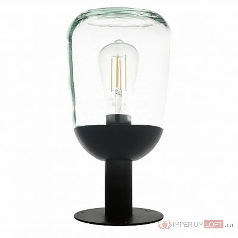 Наземный низкий светильник Eglo 98702 цвет арматуры черный цвет плафонов прозрачный от ImperiumLoft