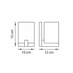 Бра Lightstar Qubica 805610 Цвет арматуры хром от ImperiumLoft