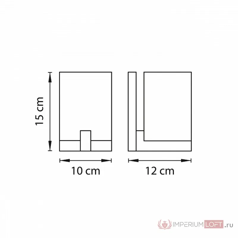 Бра Lightstar Qubica 805610 Цвет арматуры хром от ImperiumLoft