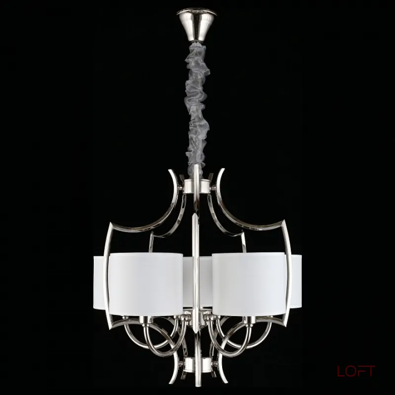 Подвесная люстра Aployt Zidoni APL.737.06.05 Цвет арматуры хром Цвет плафонов белый от ImperiumLoft Подвесная люстра Aployt Zidoni APL.737.06.05 Цвет арматуры хром Цвет плафонов белый от ImperiumLoft