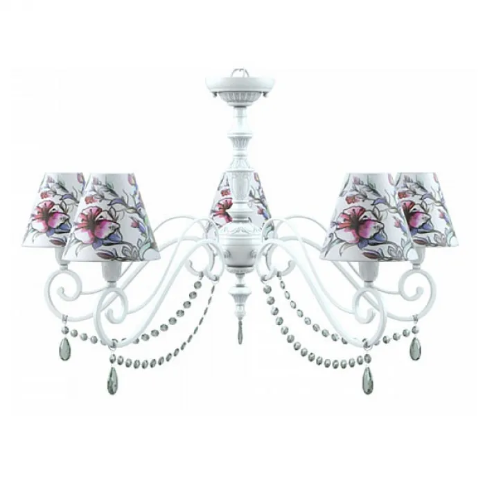 Подвесная люстра Lamp4You Classic 19 E3-05-WM-LMP-O-13-CRL-E3-05-GR-UP Цвет арматуры белый Цвет плафонов белый от ImperiumLoft