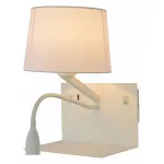 Бра с подсветкой Arte Lamp 1056 A1056AP-2WH Цвет арматуры белый Цвет плафонов белый
