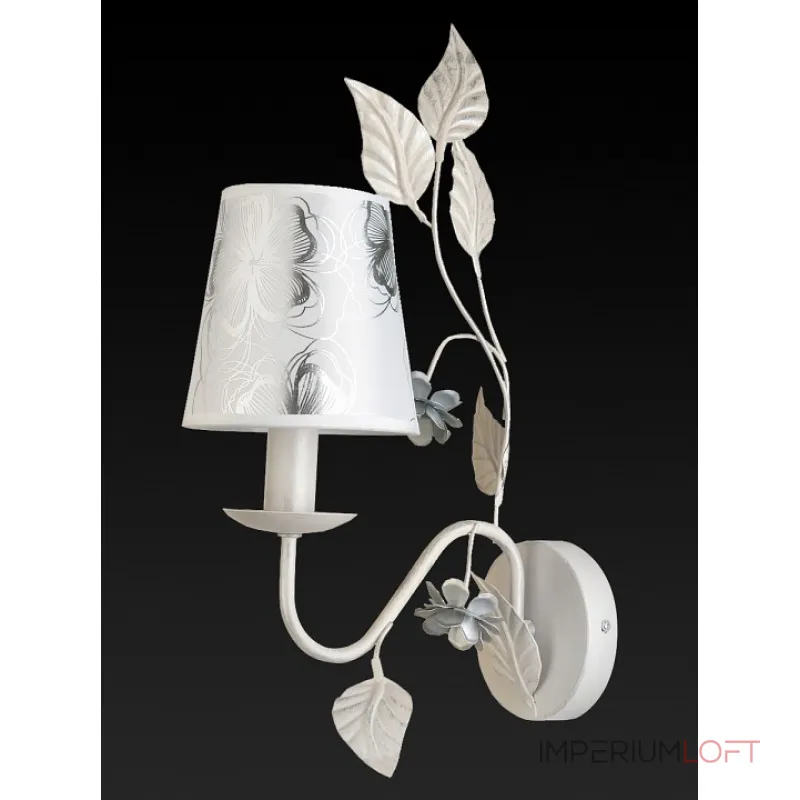 Бра TopLight Madlyn TL5630B-01WH Цвет арматуры белый Цвет плафонов серый