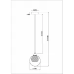 Подвесной светильник Rivoli Mod P1 CR Б0037686 