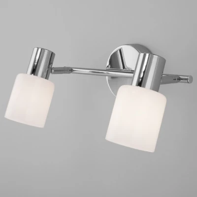 Настенный светильник со стеклянными плафонами 20089/2 хром