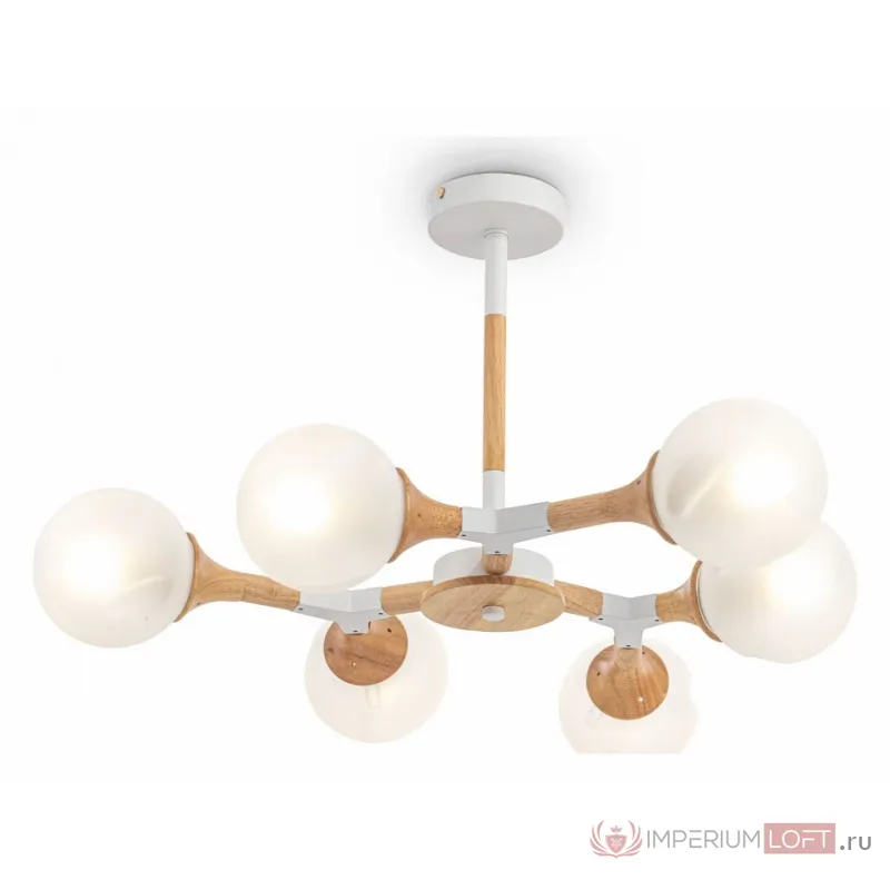 Люстра на штанге Freya Amy FR5105CL-06W Цвет арматуры белый Цвет плафонов белый от ImperiumLoft