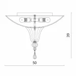 Подвесной светильник Divinare Goccia 4002/02 PL-3 