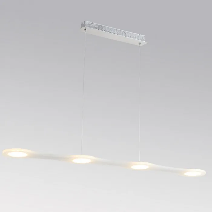Подвесной светильник Lucia Tucci Modena 3 MODENA 169.4 LED Цвет арматуры хром Цвет плафонов белый от ImperiumLoft