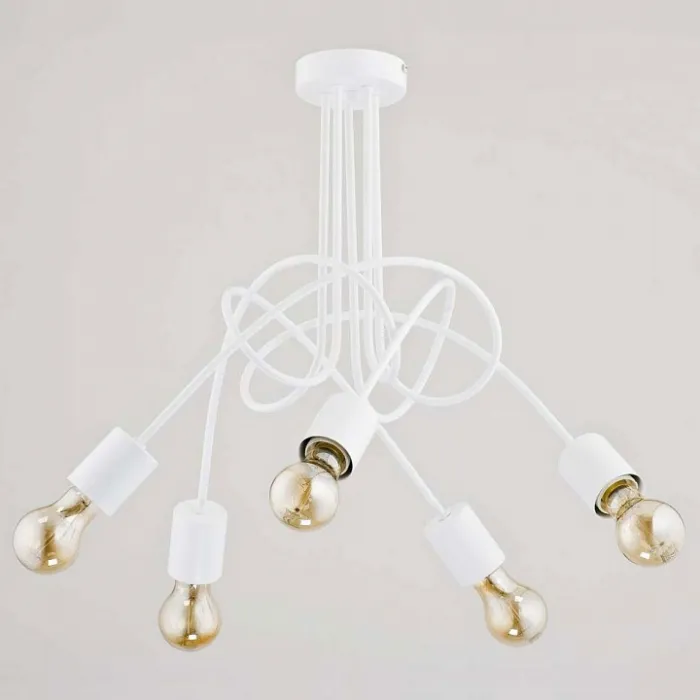 Люстра на штанге Alfa Tango White 23615 от ImperiumLoft