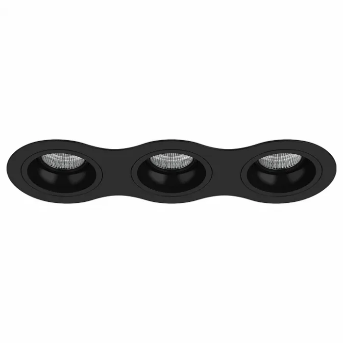 Встраиваемый светильник Lightstar Domino D637070707 цвет арматуры черный от ImperiumLoft