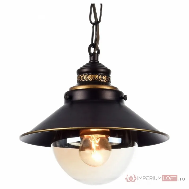 Подвесной светильник Arte Lamp Grazioso A4577SP-1CK Цвет арматуры черный Цвет плафонов прозрачный от ImperiumLoft
