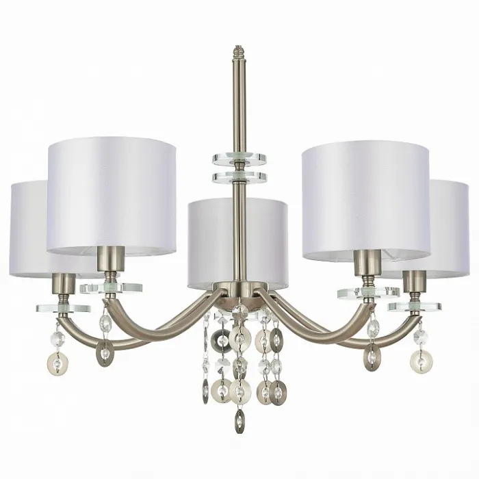 Подвесная люстра ST-Luce Katena SL1757.103.05 Цвет арматуры никель Цвет плафонов белый от ImperiumLoft