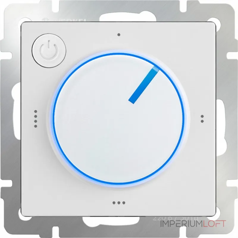 Терморегулятор электромеханический для теплого пола Werkel белый W1151101 от ImperiumLoft