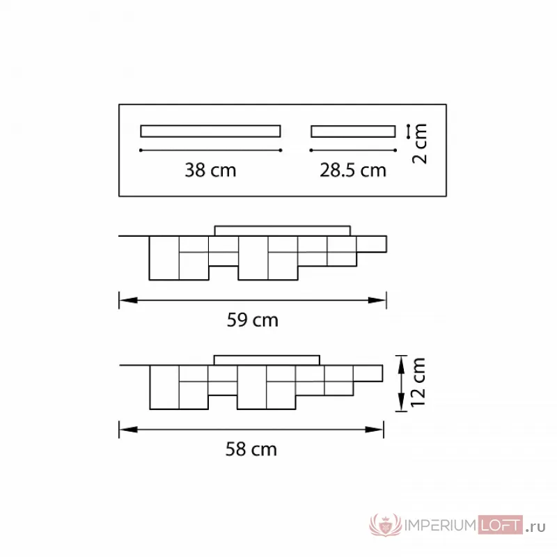 Накладной светильник Lightstar Favo LED 750122 от ImperiumLoft
