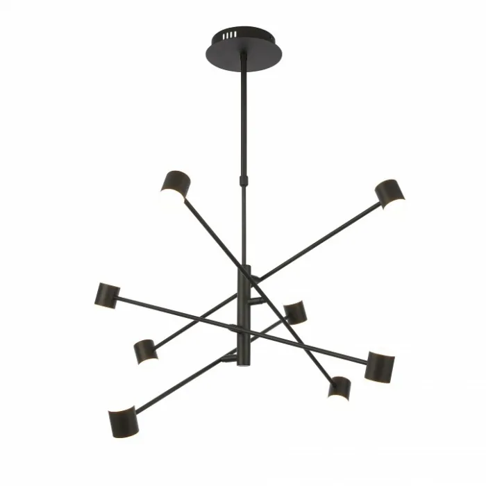 Светильник на штанге ST-Luce Formolla SL1597.403.08 цвет арматуры черный цвет плафонов белый от ImperiumLoft