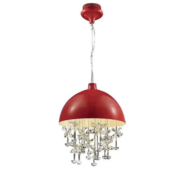 Подвесной светильник DeLight Collection Crystal Light MD2551/15 red Цвет арматуры красный Цвет плафонов красный от ImperiumLoft