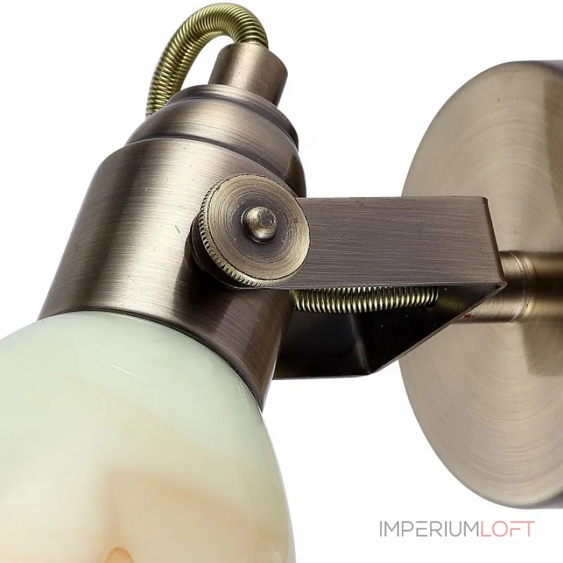 Бра Arte Lamp 9582 A9582AP-1AB Цвет арматуры бронза Цвет плафонов коричневый