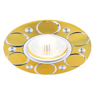 Встраиваемый светильник Ambrella Classic A808 A808 AL/G Цвет арматуры золото Цвет плафонов никель