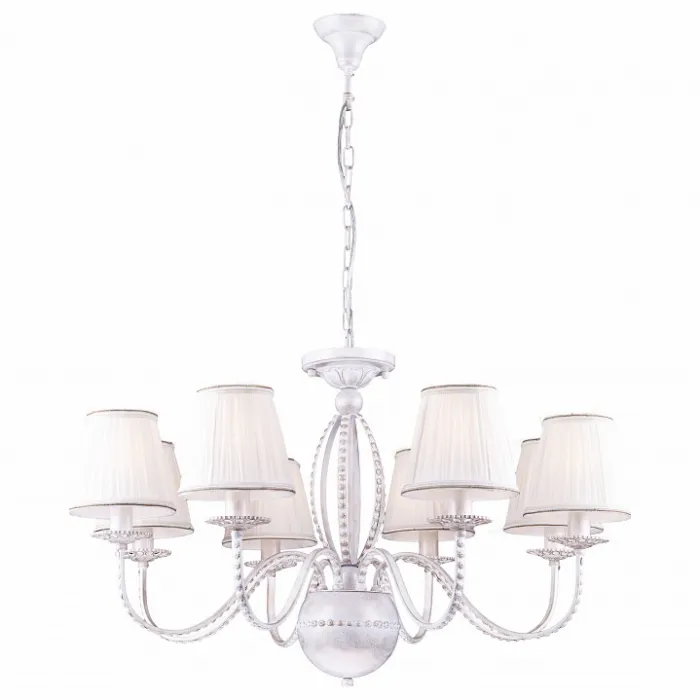 Подвесная люстра Arte Lamp Calamaro A2046LM-8WG Цвет арматуры золото Цвет плафонов белый от ImperiumLoft