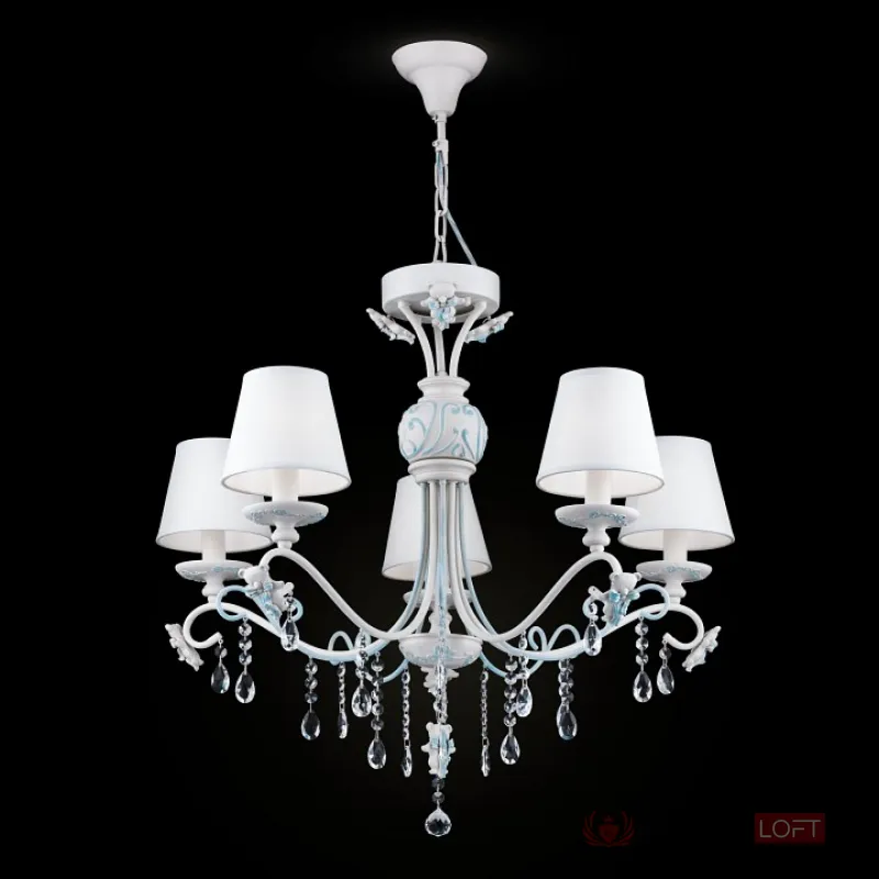 Подвесная люстра Maytoni Laurie ARM033-05-BL Цвет арматуры белый Цвет плафонов белый от ImperiumLoft