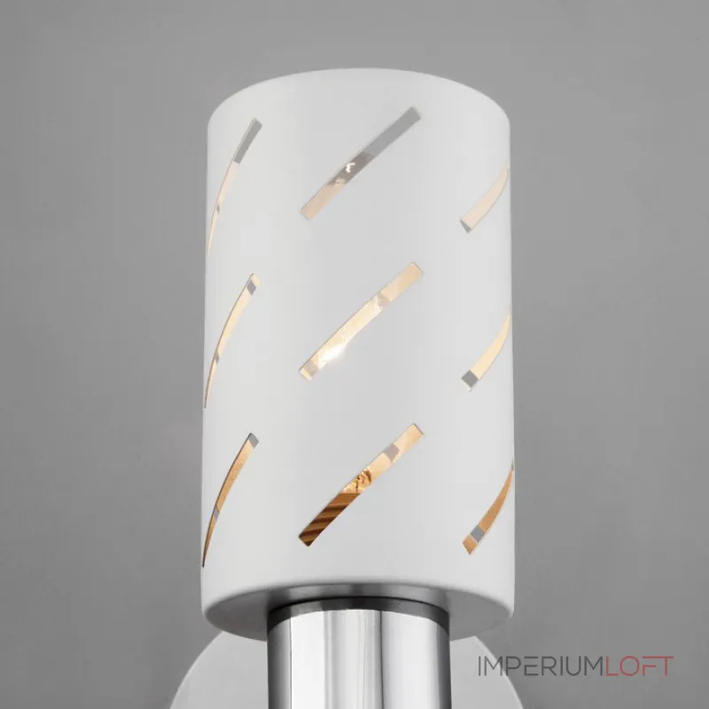 Бра Eurosvet Fente 20090/1 белый/хром Цвет плафонов золото Цвет арматуры белый