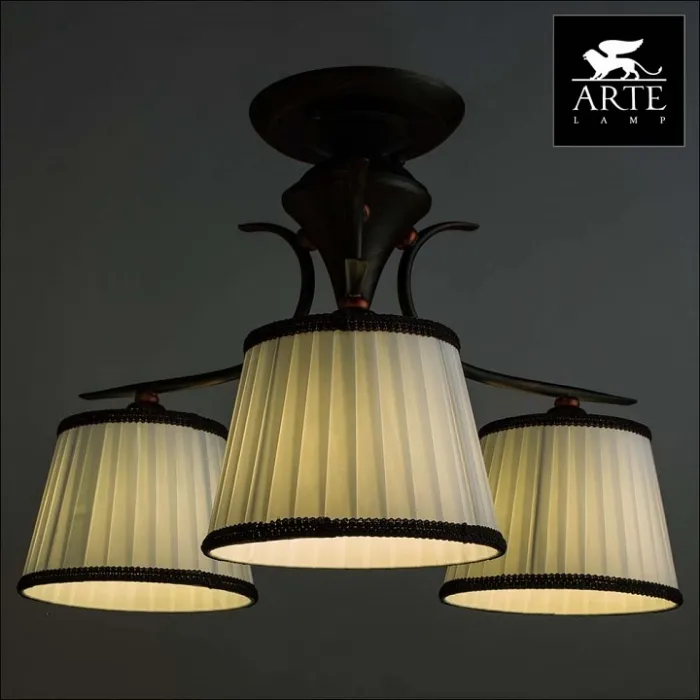 Люстра на штанге Arte Lamp Irene A5133PL-3BR Цвет арматуры коричневый от ImperiumLoft