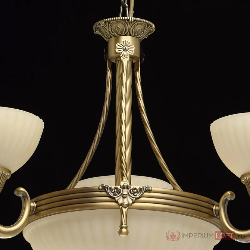 Подвесная люстра MW-Light Афродита 1 317010406 Цвет арматуры бронза Цвет плафонов кремовый от ImperiumLoft