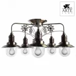 Потолочная люстра Arte Lamp Sailor A4524PL-5AB Цвет арматуры бронза Цвет плафонов прозрачный от ImperiumLoft