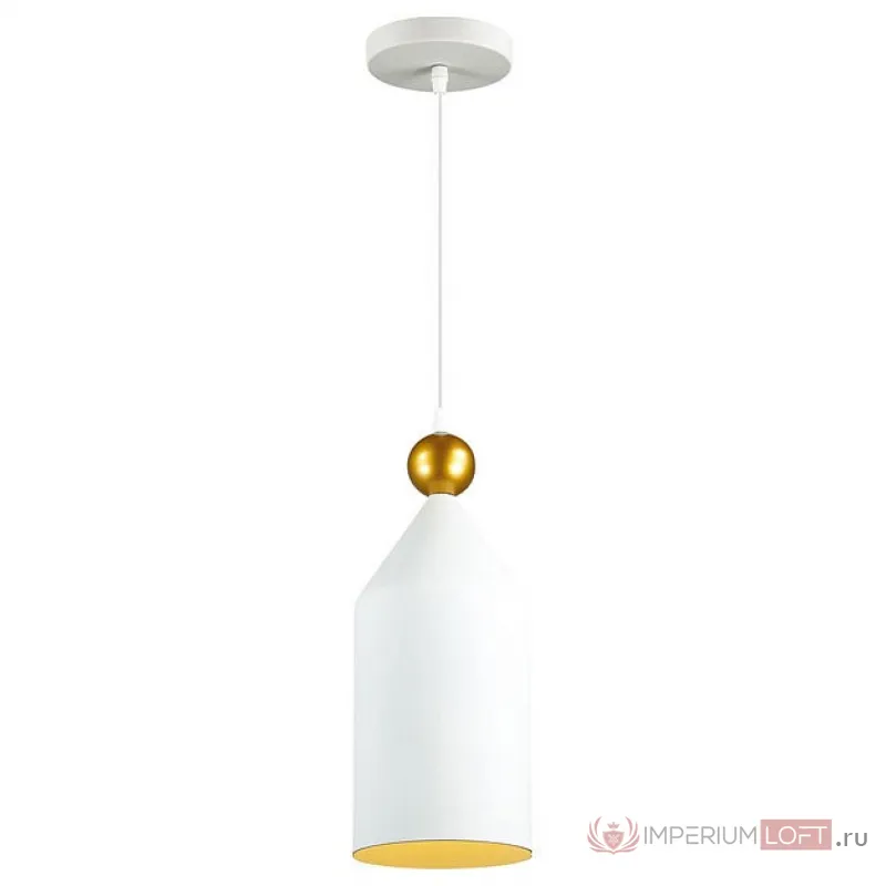 Подвесной светильник Odeon Light Bolli 4093/1 Цвет арматуры белый Цвет плафонов золото от ImperiumLoft