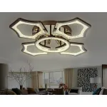 Накладной светильник Ambrella Original 3 FA576/4+1 DCH черный хром 106W 620*620*120 (ПДУ РАДИО 2.4G) Цвет арматуры черный Цвет плафонов черный