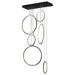 Подвесной светильник DeLight Collection Led Ring SS-L0827P-130W цвет арматуры черный цвет плафонов черный от ImperiumLoft