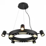 Подвесной светильник Vele Luce Octopus 654 VL10152P05 Цвет арматуры черный Цвет плафонов черный от ImperiumLoft
