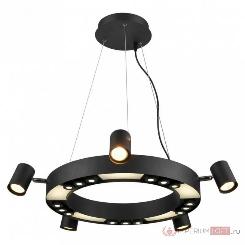 Подвесной светильник Vele Luce Octopus 654 VL10152P05 Цвет арматуры черный Цвет плафонов черный от ImperiumLoft
