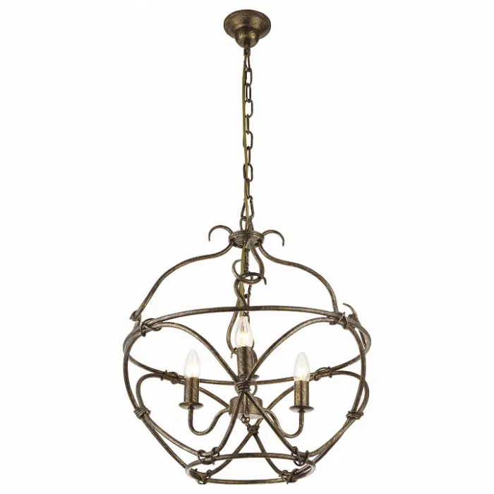 Подвесная люстра Arte Lamp Bellator A8960SP-3GA Цвет арматуры золото Цвет плафонов желтый от ImperiumLoft