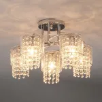 Люстра на штанге Eurosvet Bonnie 30137/5 хром от ImperiumLoft