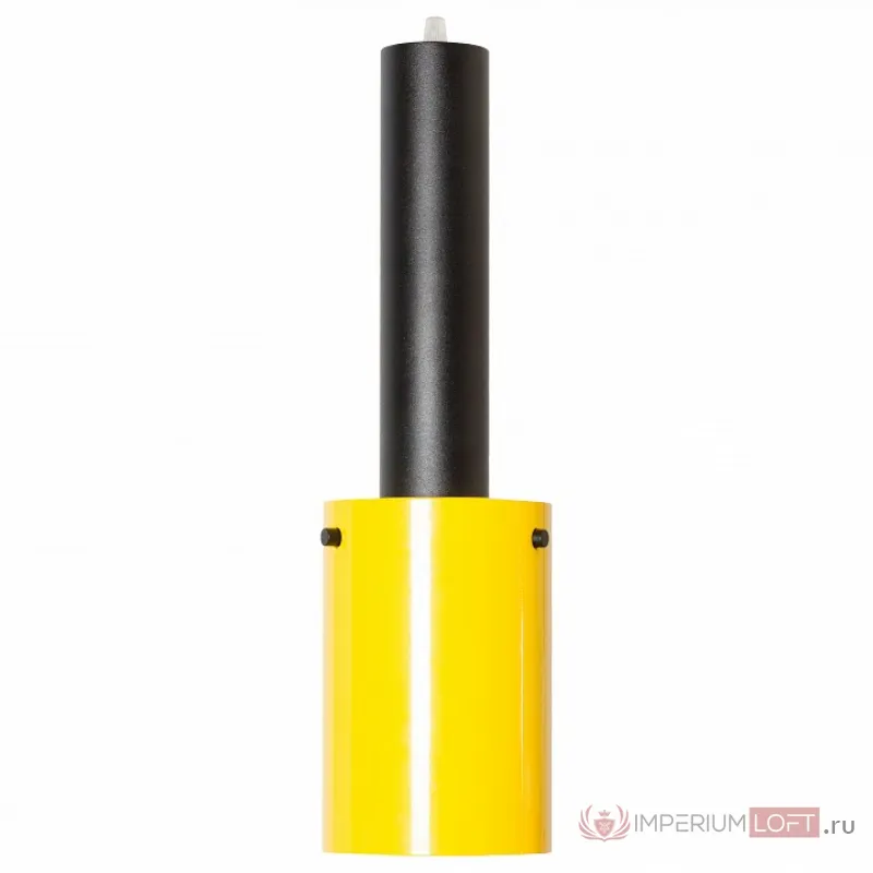 Подвесной светильник TopDecor Rod Rod S1 12 16 Цвет арматуры черный Цвет плафонов желтый от ImperiumLoft
