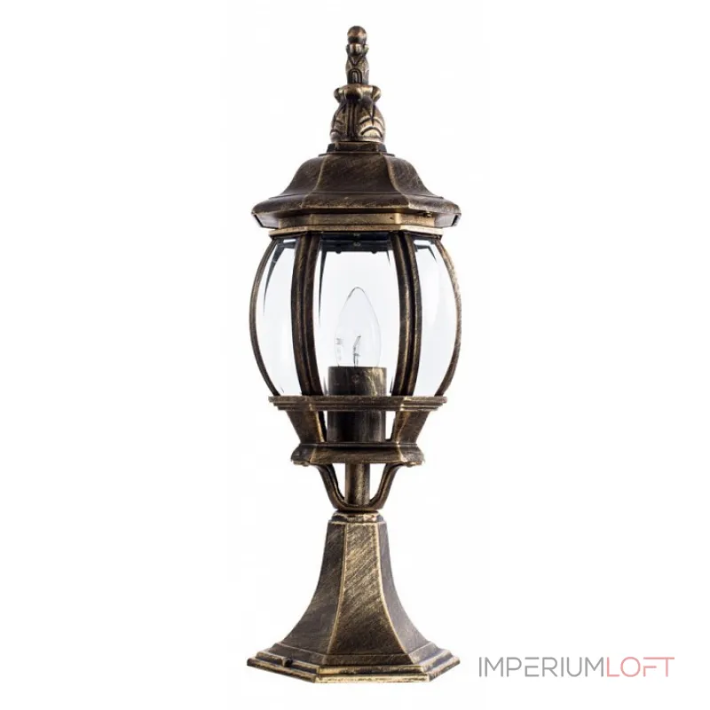 Наземный низкий светильник Arte Lamp Atlanta A1044FN-1BN Цвет арматуры бронза Цвет плафонов прозрачный