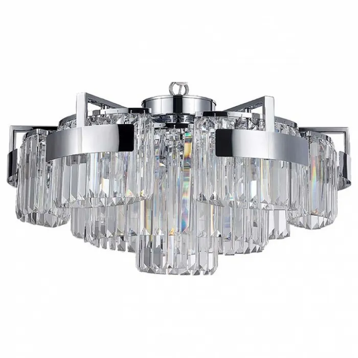 Подвесная люстра Newport 4350 4356+3/C chrome Цвет арматуры хром Цвет плафонов прозрачный от ImperiumLoft