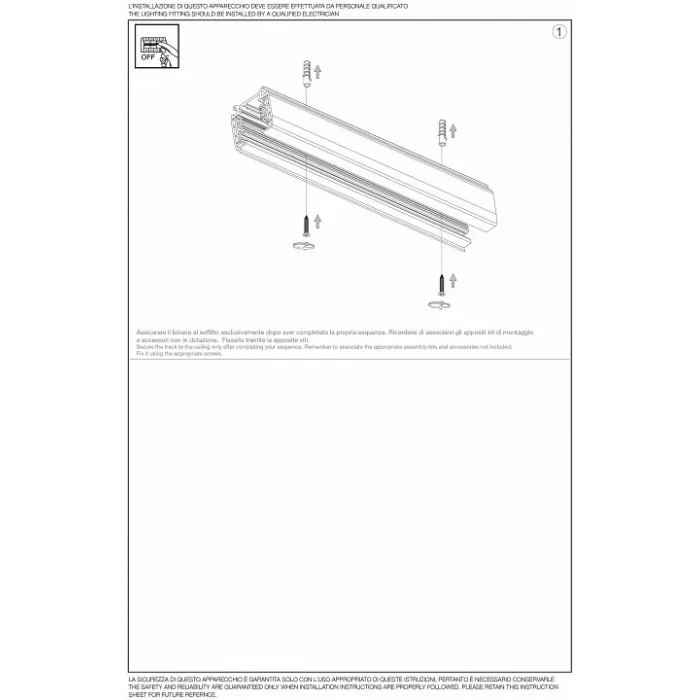 Трек Ideal Lux Link Trimless Track LINK TRIMLESS TRACK 3000mm WHITE от ImperiumLoft