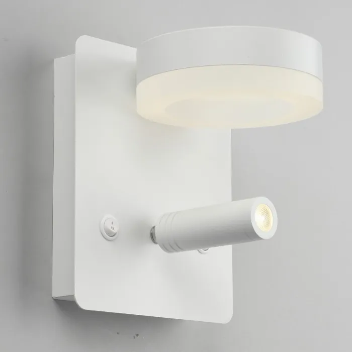Бра с подсветкой Omnilux Sorano OML-10901-02 Цвет арматуры белый Цвет плафонов белый от ImperiumLoft