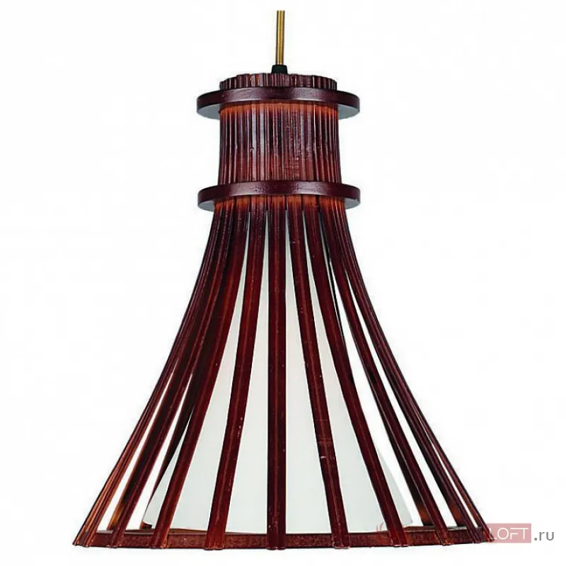 Подвесной светильник Omnilux Ramada OML-59413-01 Цвет арматуры коричневый Цвет плафонов коричневый от ImperiumLoft
