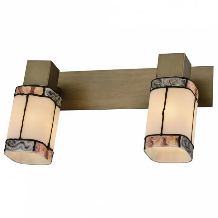 Спот TopLight Sylvia TL3770Y-02AB Цвет арматуры бронза Цвет плафонов коричневый от ImperiumLoft