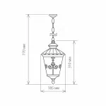 Подвесной светильник Elektrostandard Diadema Diadema H (GLYF-8046H) черное золото от ImperiumLoft