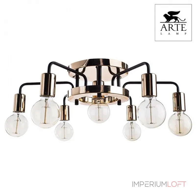 Потолочная люстра Arte Lamp Gelo A6001PL-7BK 