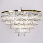 Подвесная люстра Newport 10120 10129+17/C gold Цвет арматуры золото Цвет плафонов прозрачный от ImperiumLoft