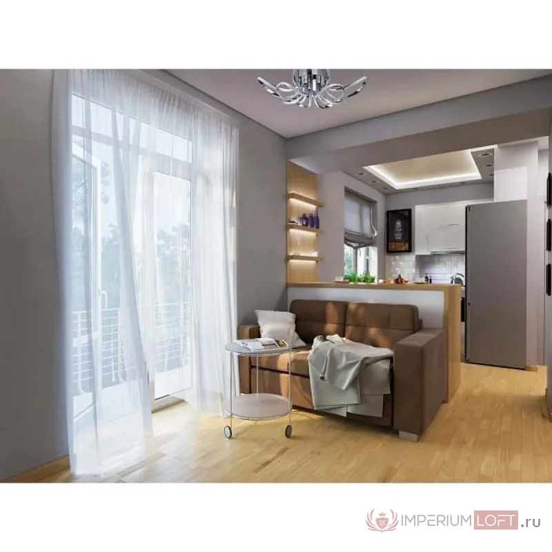 Потолочная люстра DeMarkt Аурих 11 496014908 Цвет арматуры хром Цвет плафонов хром от ImperiumLoft