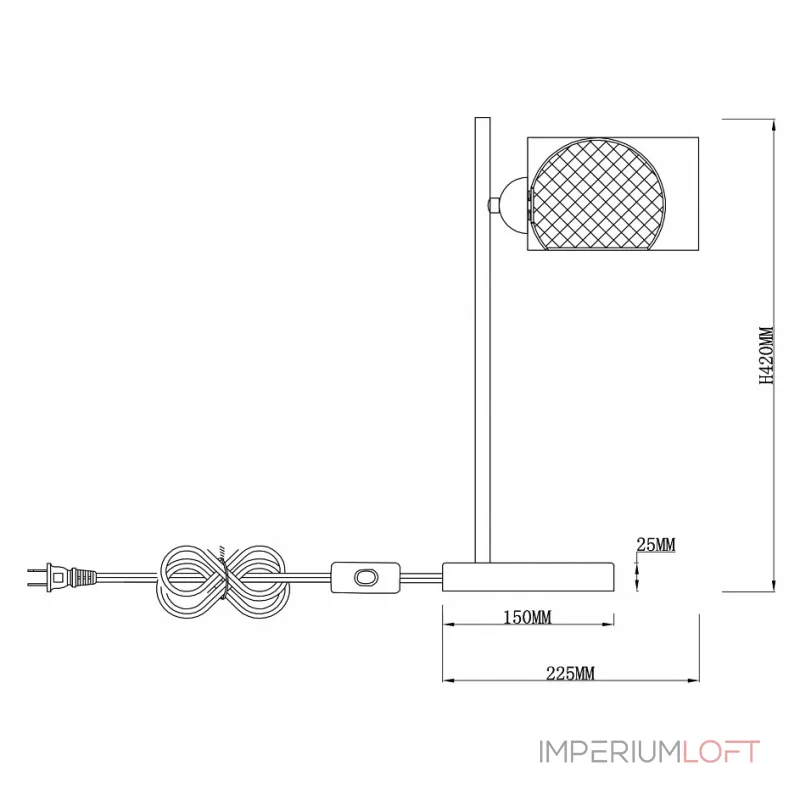 Настольная лампа декоративная Rivoli Mod T1 CR Б0037691 Цвет арматуры хром Цвет плафонов хром