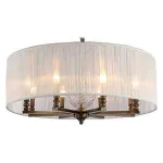 Плафон текстильный Newport 3120 Абажур к 3128/S белый Цвет арматуры черный Цвет плафонов белый от ImperiumLoft